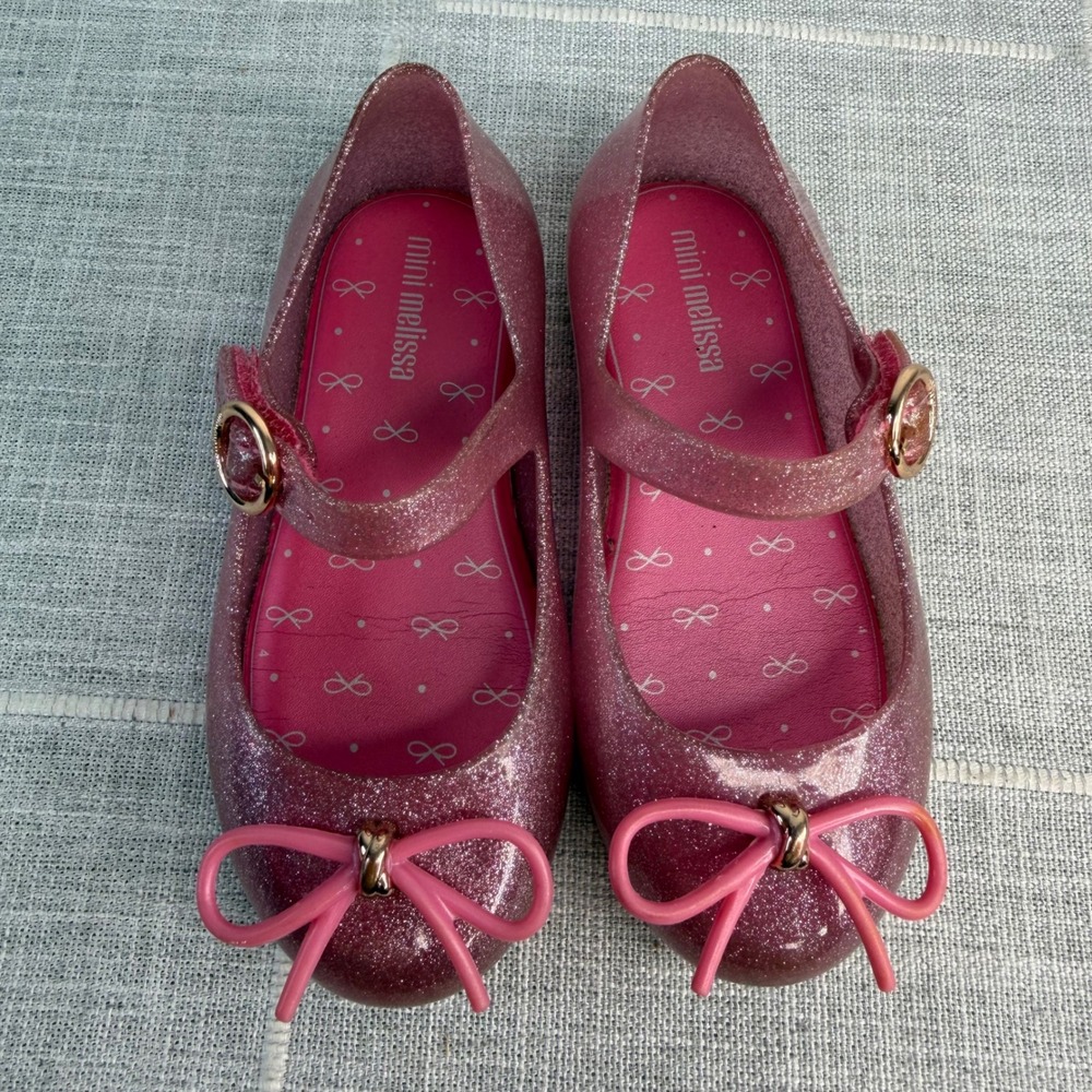 Mini Melissa Toddler Girl's 9 Sweet Love Mary Jane Ballerina Flats Jelly Shoes